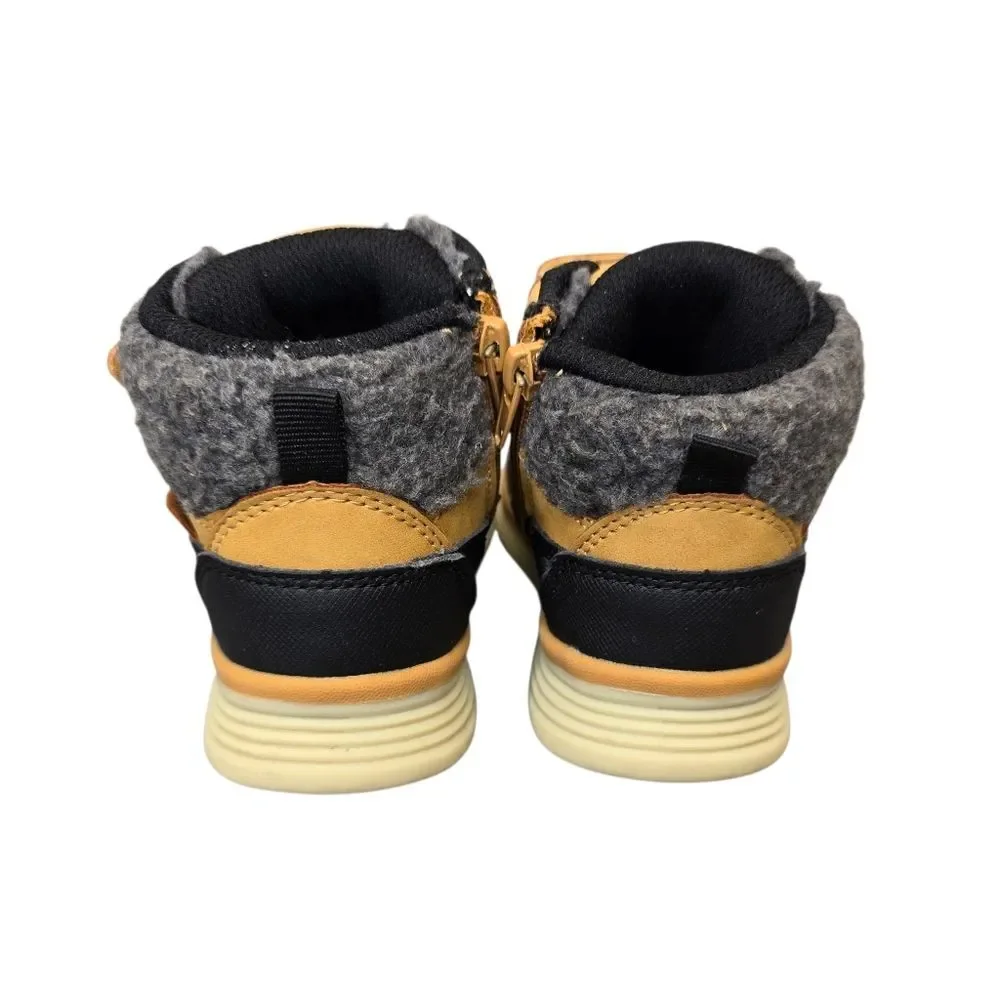 Primigi Kids Size 28 (US 11) Tan & Black with Red Laces Waterproof Winter Boots